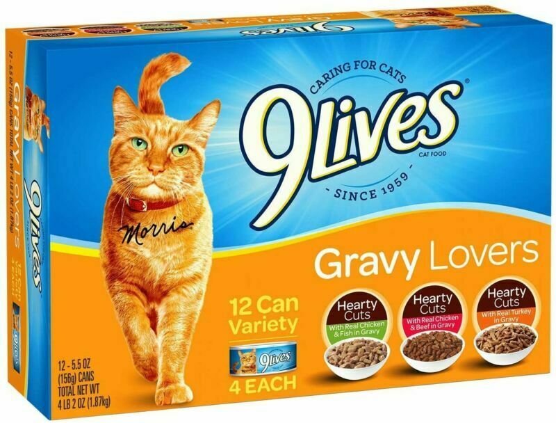 9lives Gravy Favorites Wet Cat Food Variety Pack, 5.5oz Cans (pack Of 12),...
