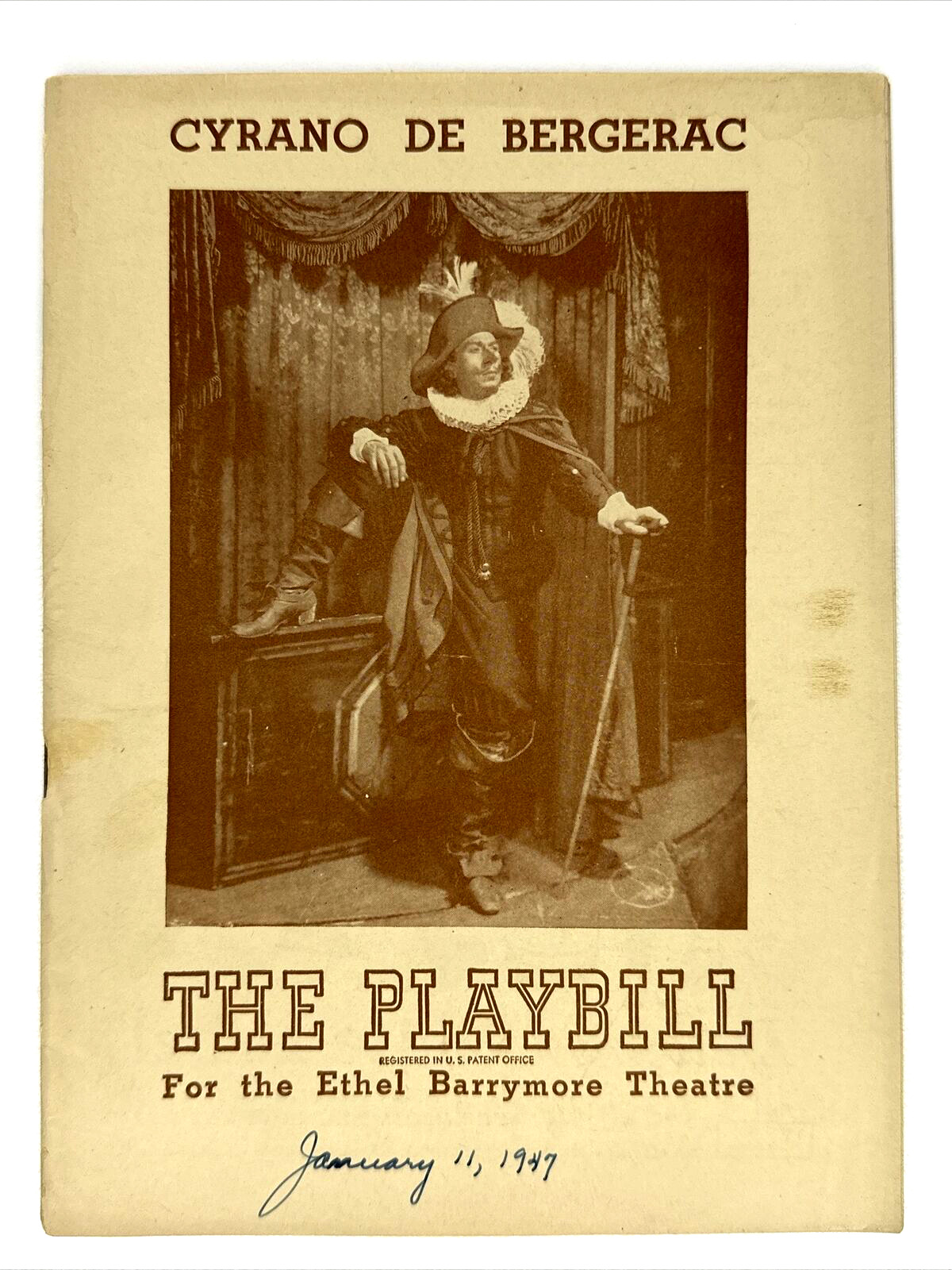Cyrano De Bergerac 1947 Playbill For The Ethel Barrymore Theatre Jose Ferrer
