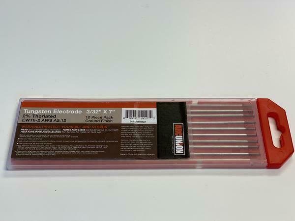 2% Thoriated Tig Welding Tungsten Electrodes 3/32” (red,wt20) Free Quick-ship