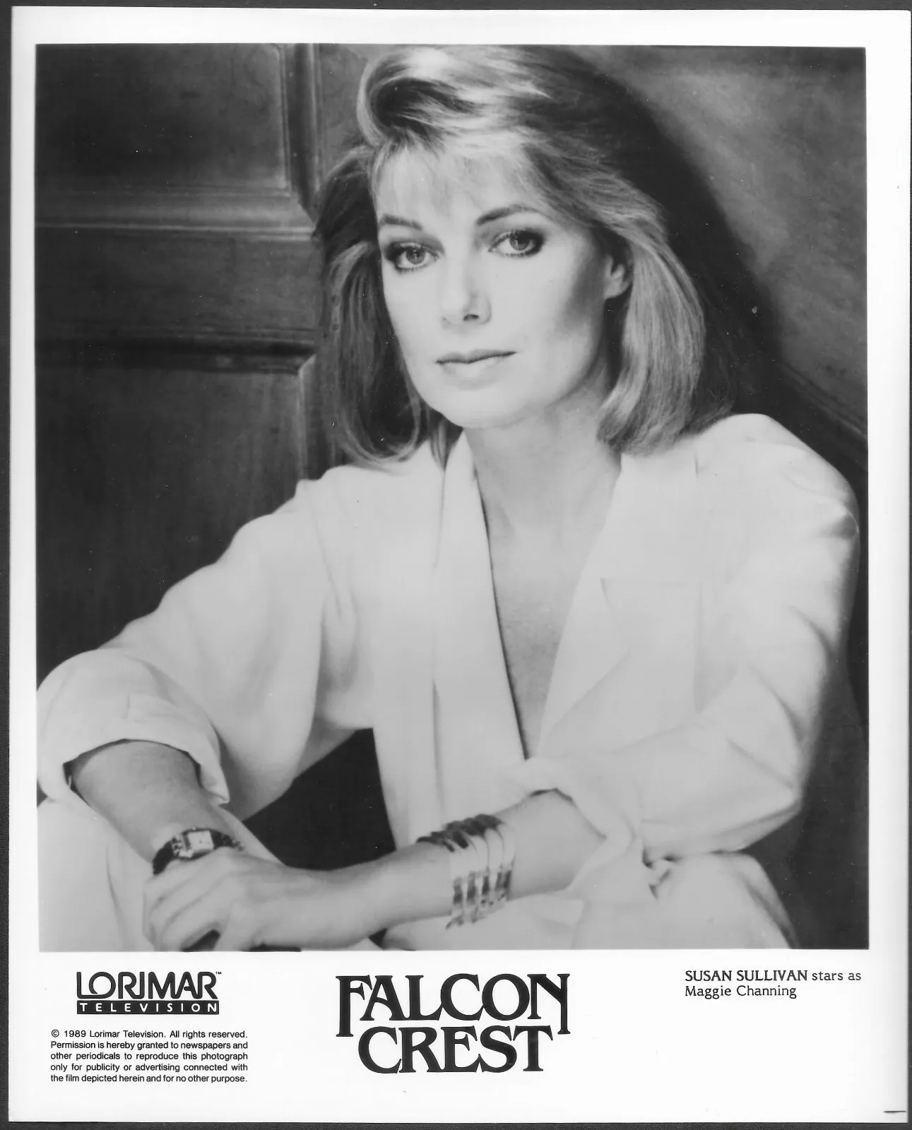 Falcon Crest Lot 3 Original 1980s Tv Promo Photos Susan Sullivan Jane Wyman