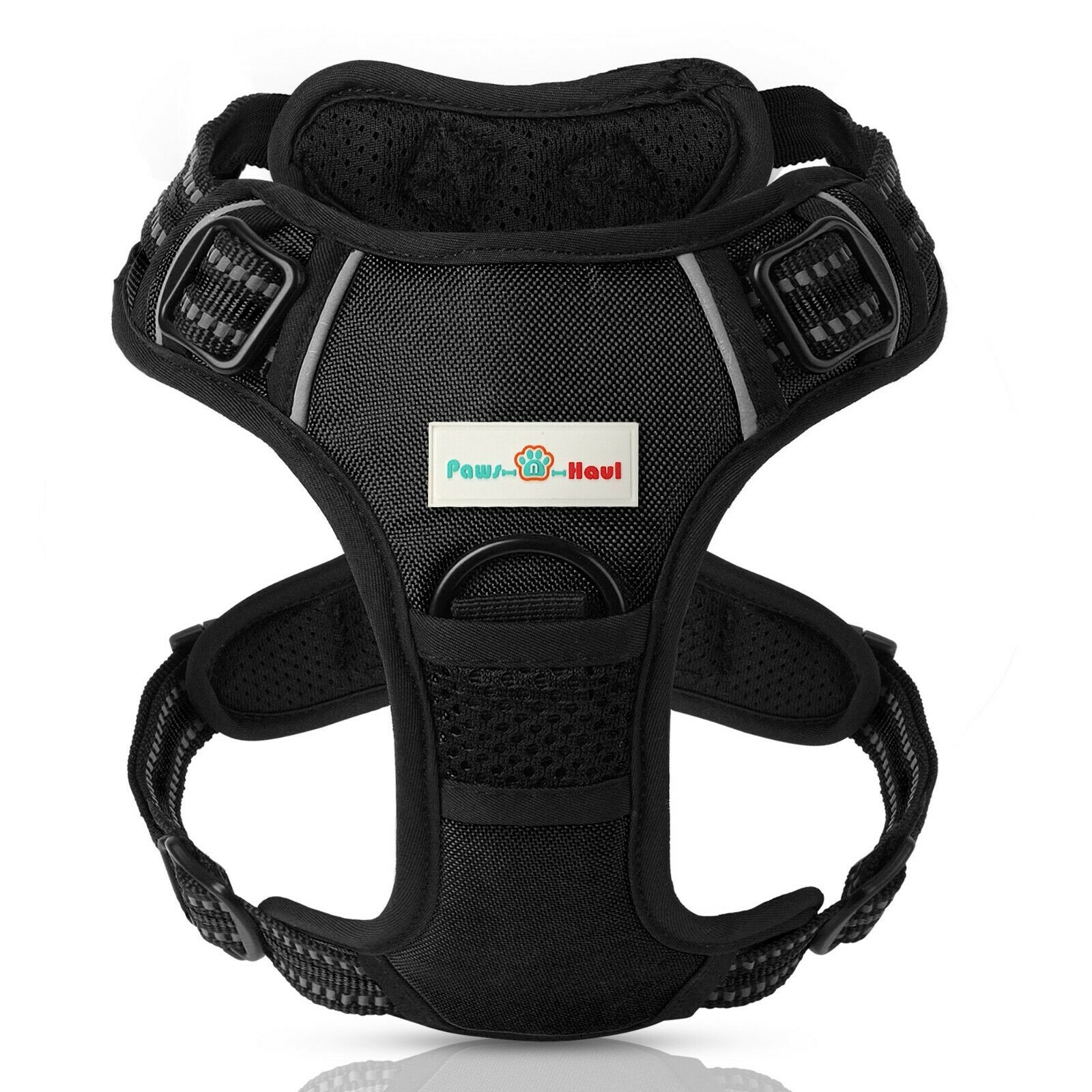 Paws N Haul No Pull Adjustable Dog Harness 3m Vest Reflective And Padded - New