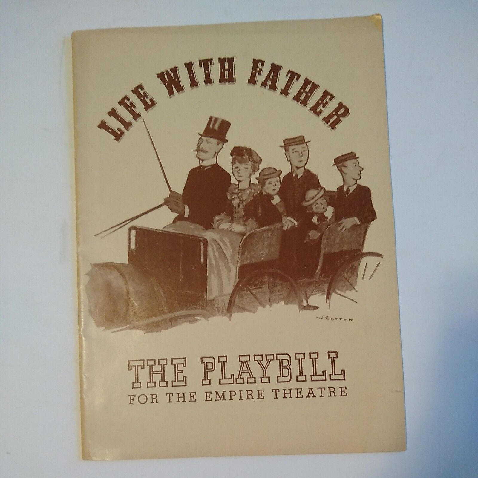 Life With Father Vintage Playbill - Empire Theatre, New York,  January 13, 1941