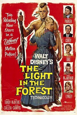The Light In The Forest Movie Poster 27x40 James Macarthur Fess Parker Carol