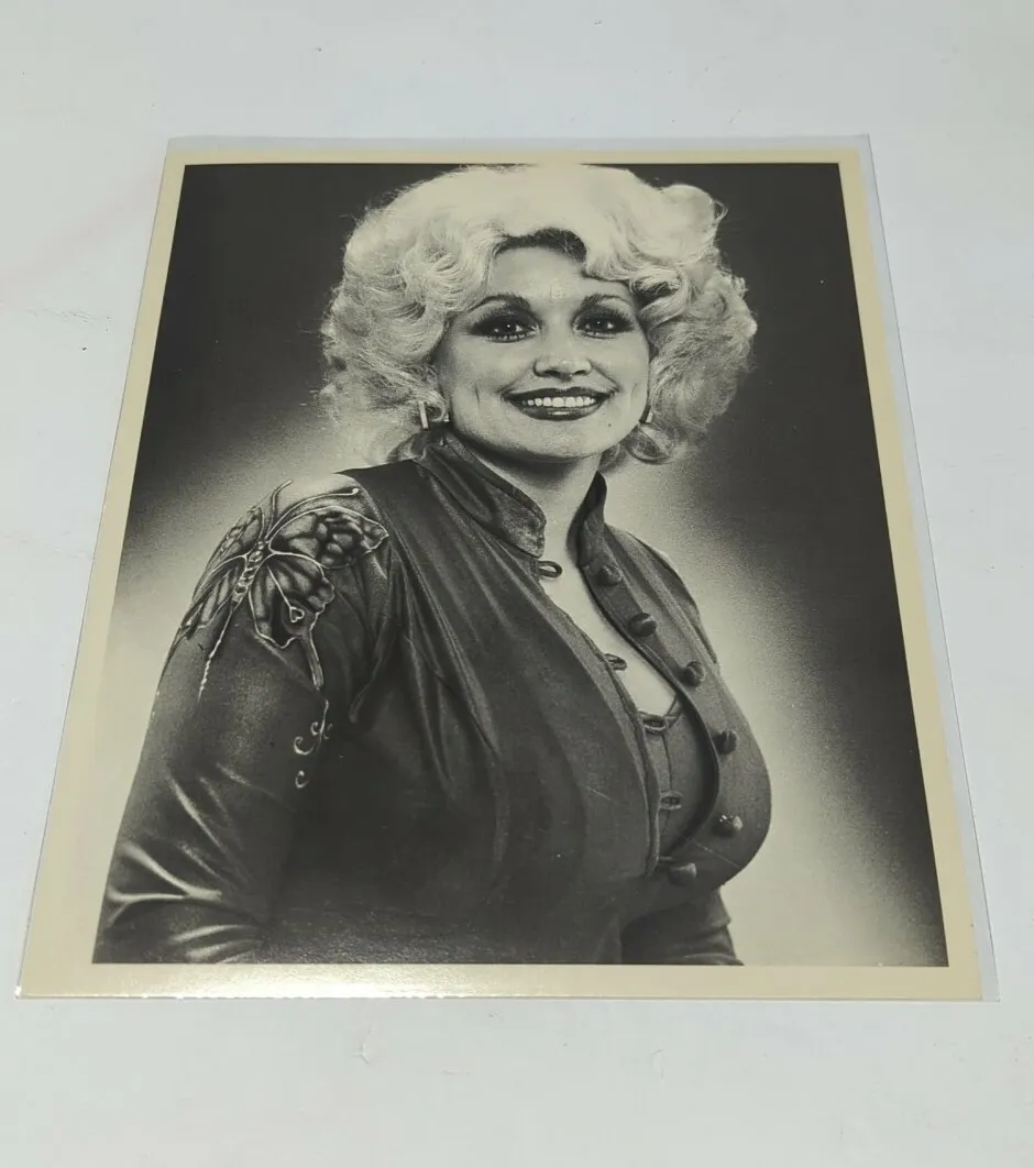 Dolly Parton 1970's Promo Publicity B&w Photo Picture - 8"x10"