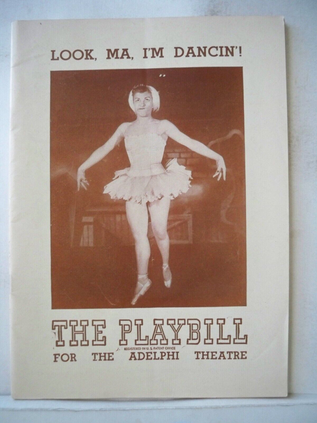 Look Ma I'm Dancin Playbill Nancy Walker / Harold Lang / Jerome Robbins Nyc 1948