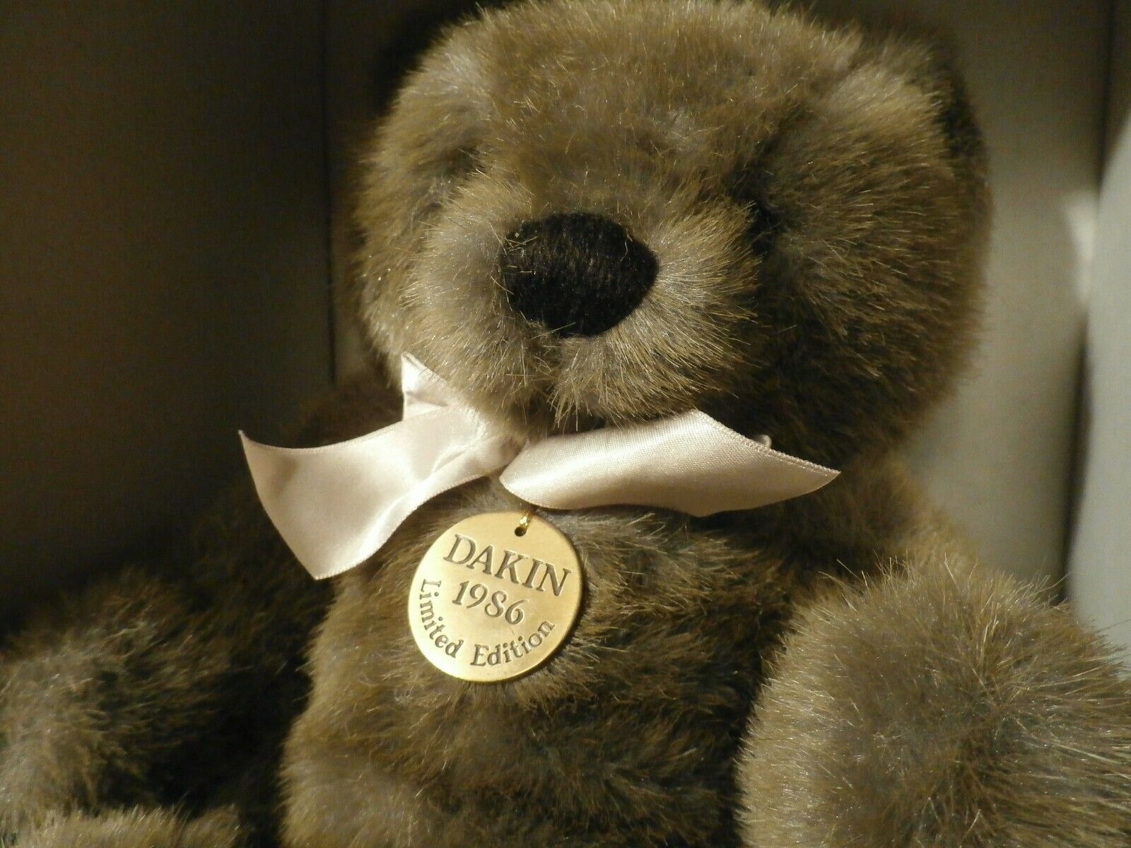Vintage 1986 Dakin Jointed Ltd Edition Plush Baron Stuffed Bear 14"  - W/box
