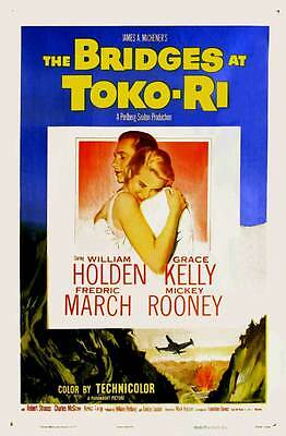 The Bridges At Toko-ri Movie Poster 27x40 B William Holden Grace Kelly Fredric