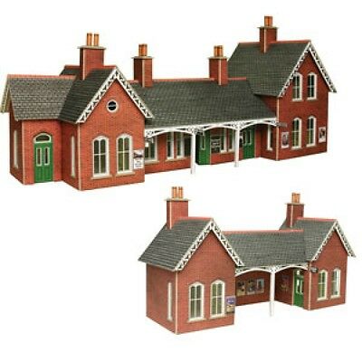 Metcalfe Po237 Country Station Pre Coloured Die Cut Card Kit 00 Gauge T48 Po