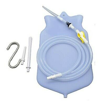 Silicone Enema Bag Kit Non-toxic Bpa And Phthalates Free 2 Qt Clear Transparent