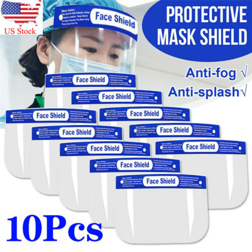 10x Full Covering Face Shields Anti-fog Safety Mask Clear Glasses Eye Helmet