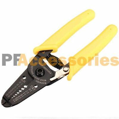 6" Multifunctional Cable Wire Stripper Cutter 10-22 Awg Metric Electrical Tool
