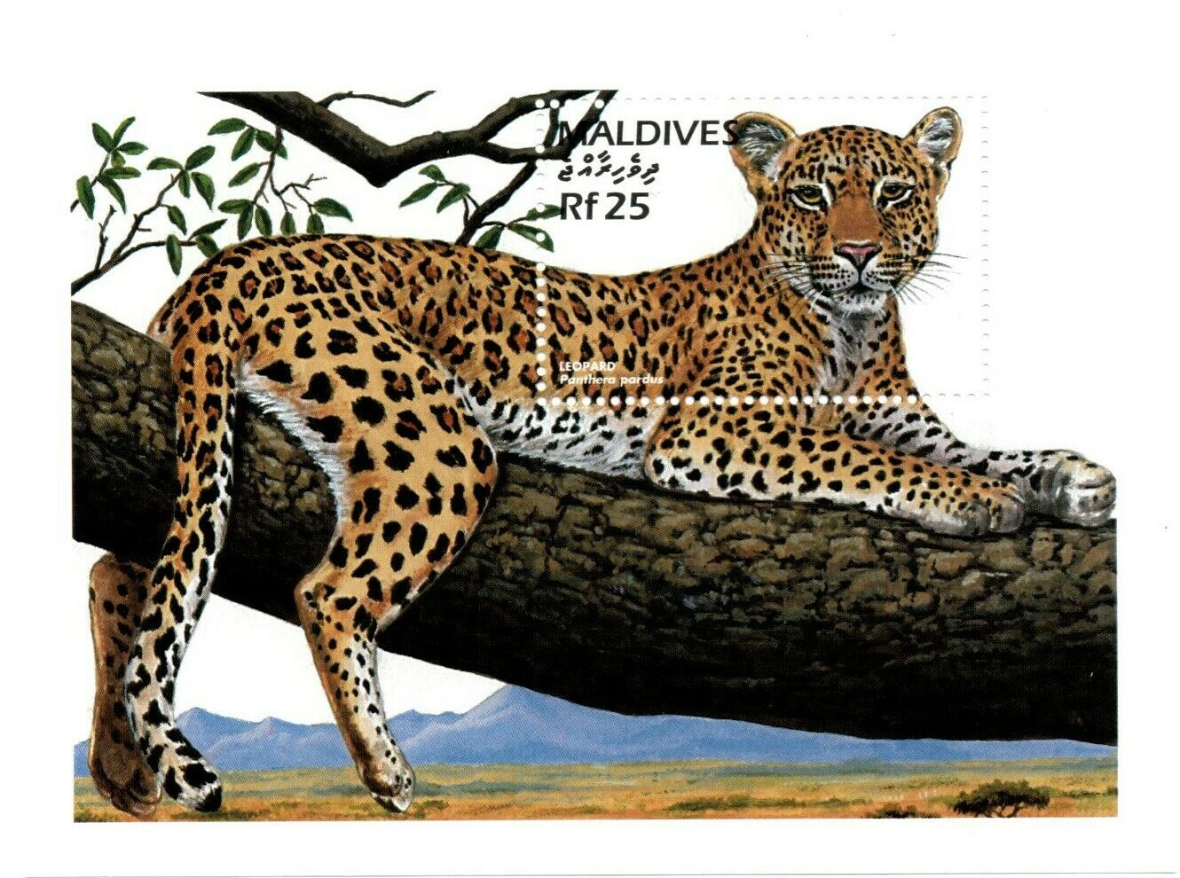 Vintage Classics - Maldives 2188 - Leopard Stamp - Souvenir Sheet - Mnh
