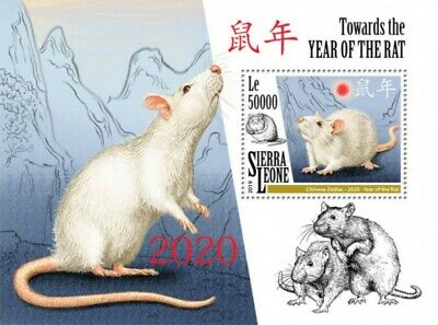 Sierra Leone - 2019 Chinese Year Of The Rat - Stamp Souvenir Sheet - Srl191217b