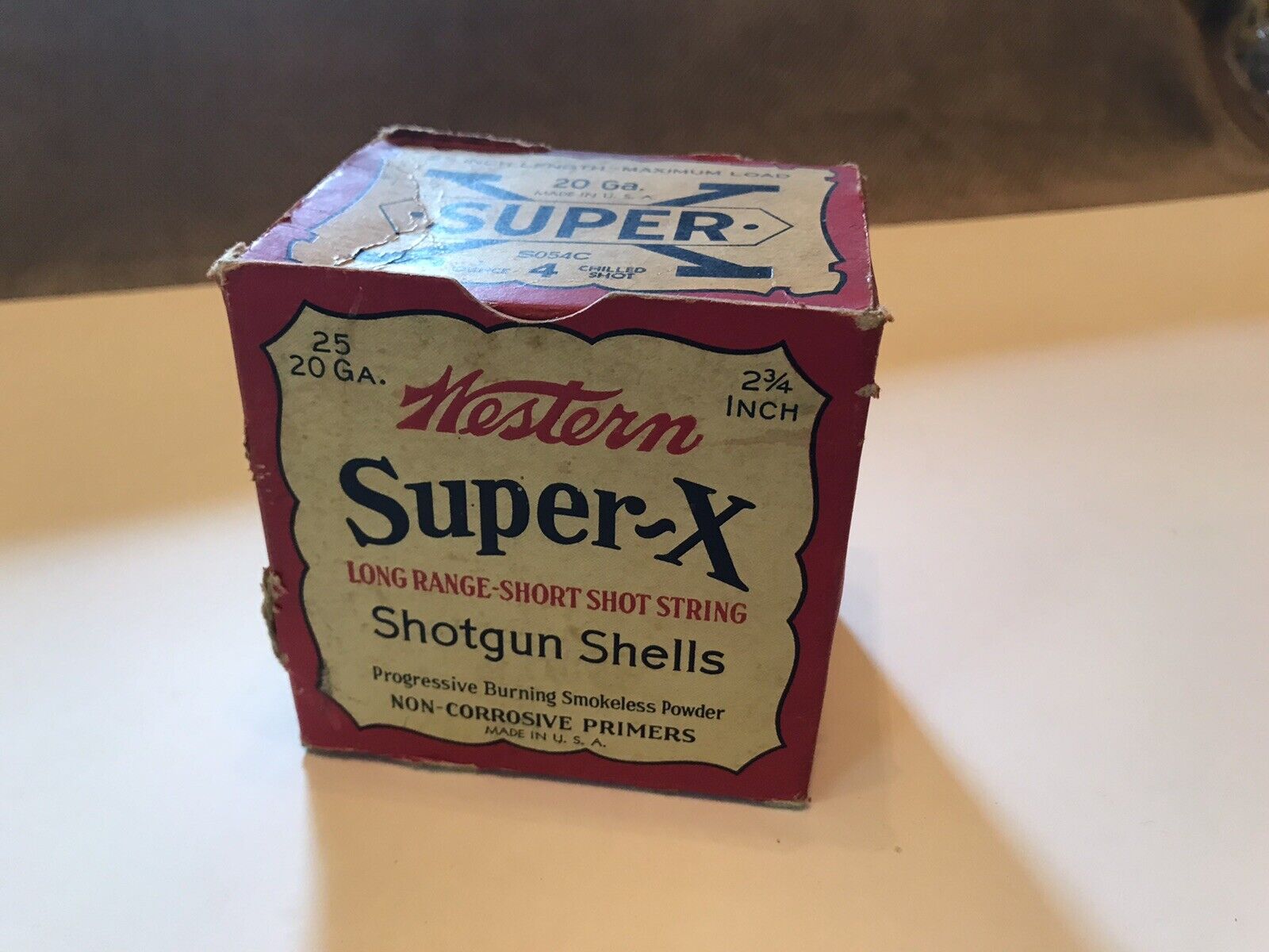 Western Super X 20 Gauge Empty Shell Box
