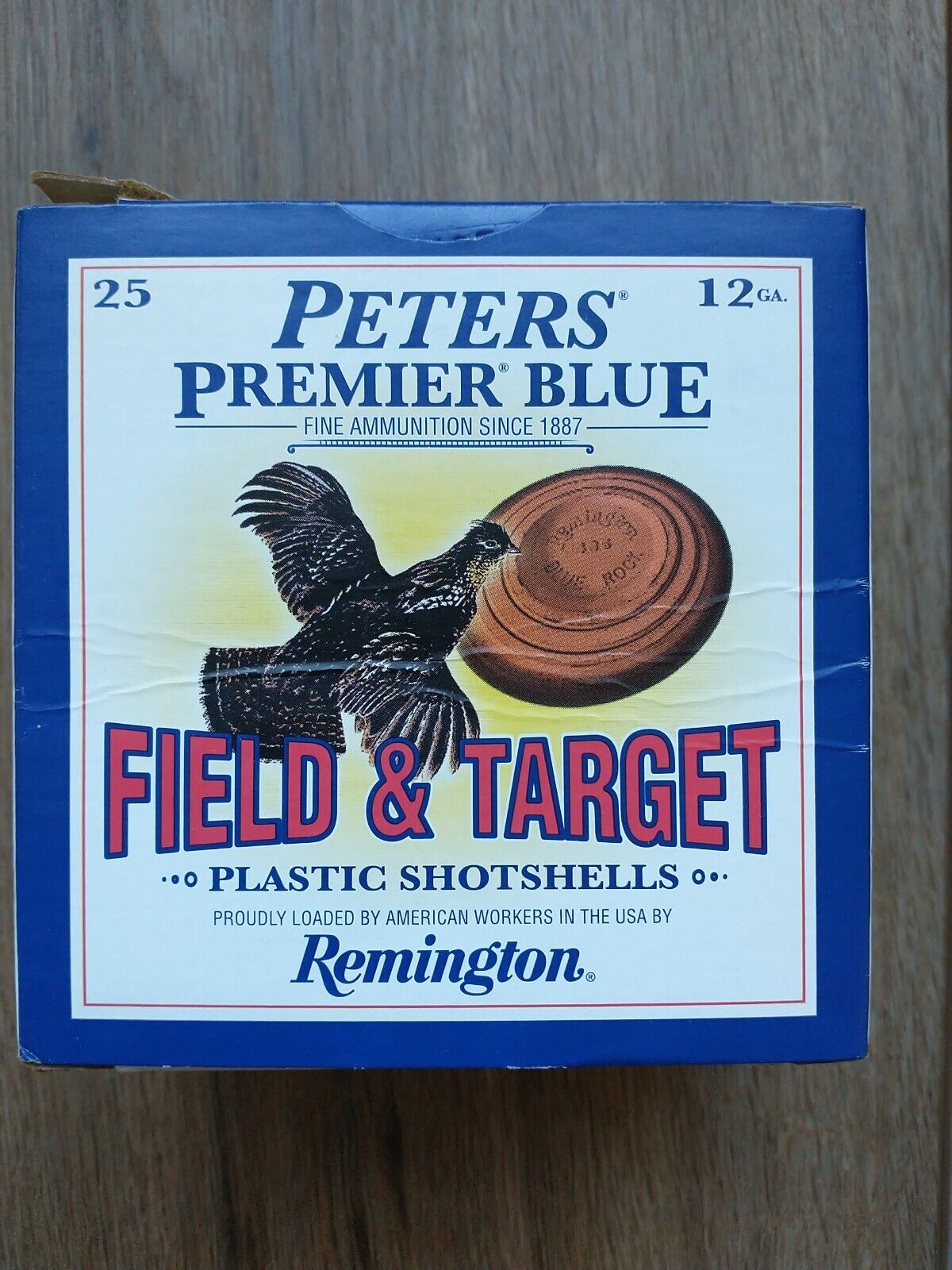 Peter's Premier Blue Empty Shell Box 12 Gauge Limited Run Remington