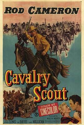 Cavalry Scout Movie Poster 27x40 Rod Cameron Audrey Long Jim Davis James