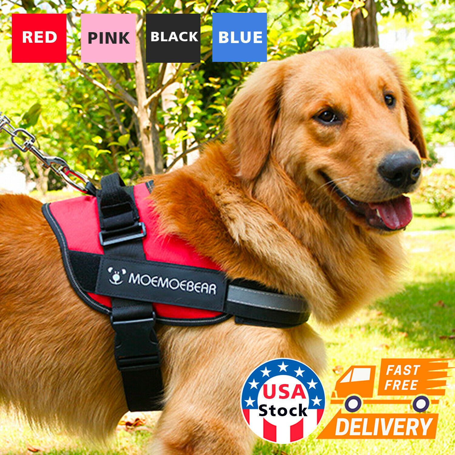 No Pull Dog Pet Harness Adjustable Control Vest Dogs Reflective Xs S M Large Xxl