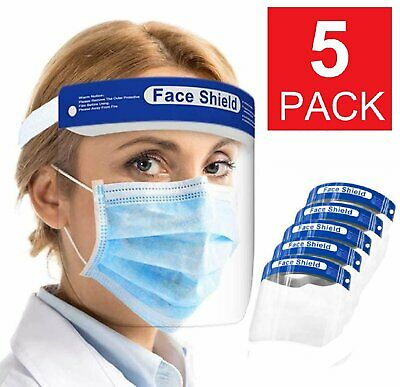 Safety Full Face Shield Reusable Faceshield Clear Washable Face Anti-splash