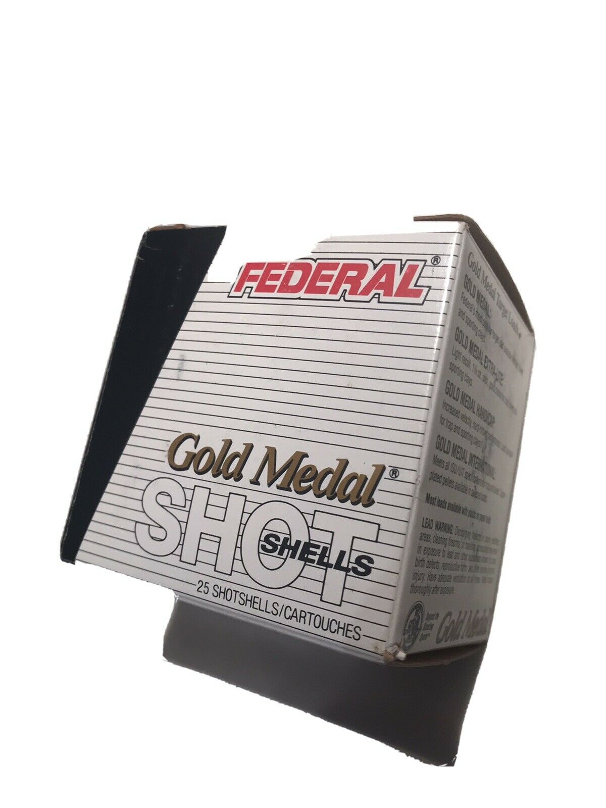 28 Gauge Federal Gold Medal Shotgun Shells Box Empty Shotgun Shell Box