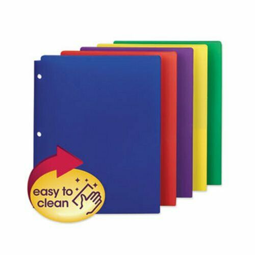 Smead Campus.org Poly Snap-in Two-pocket Folder, Assorted, 10 Folders (smd87939)
