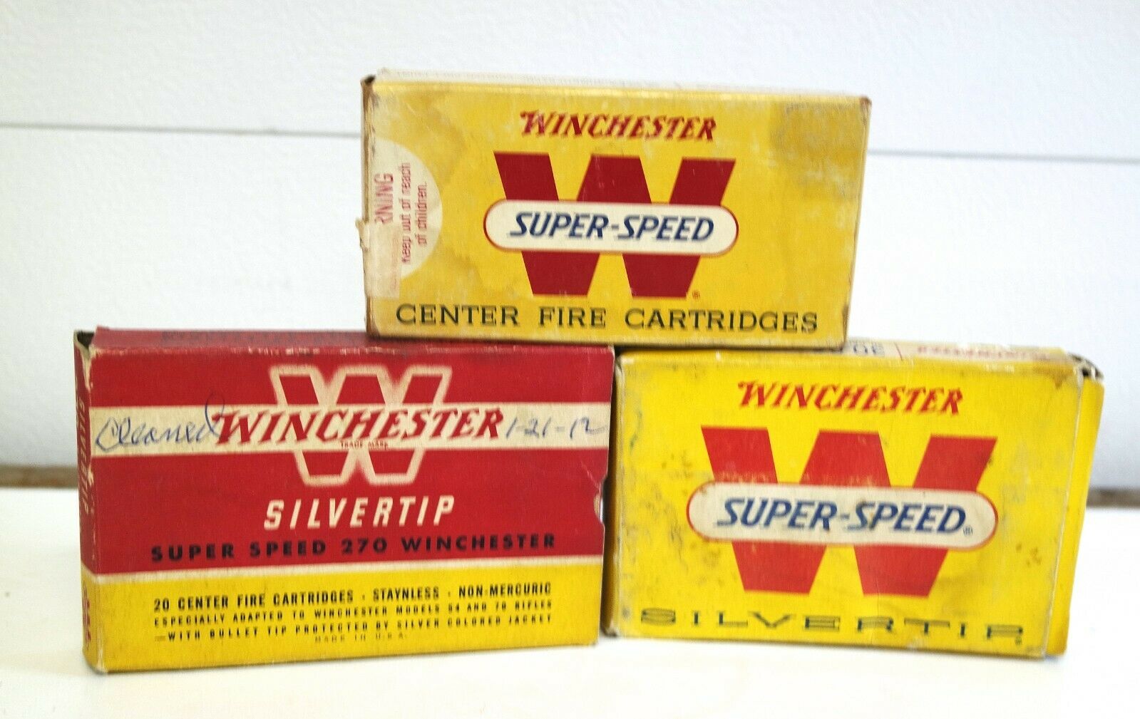 Winchester Super Speed Cartridge Boxes - Empty - 270, 225 And 30-06