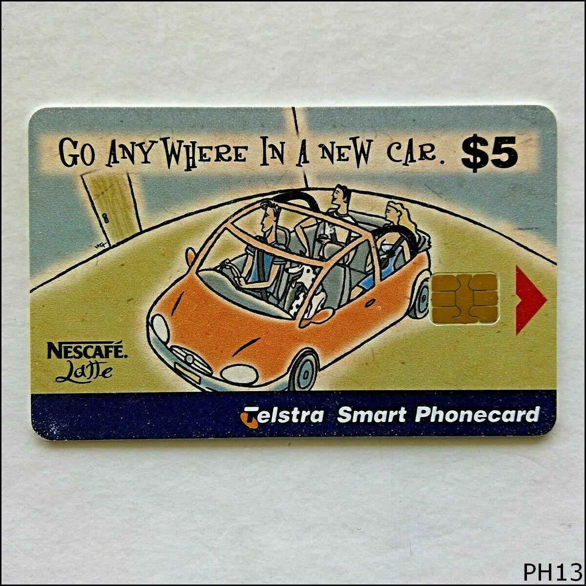Telstra Nescafe Hanging With Billy 99005010n $5 Smart Phonecard (ph13)