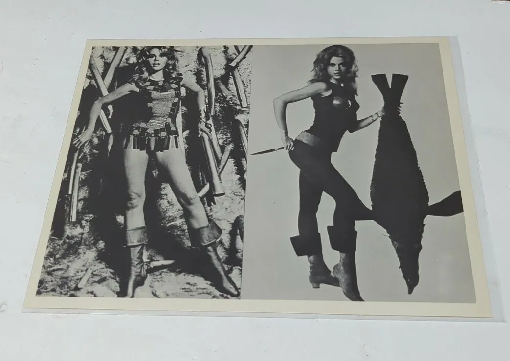 Vintage Jane Fonda Barbarella Promo Publicity B&w Photo Picture - 8"x10"