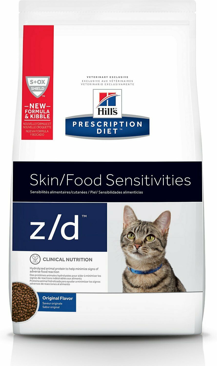 Hill's Z/d Original Skin/food Sensitivities Dry Cat Food 4 Lb
