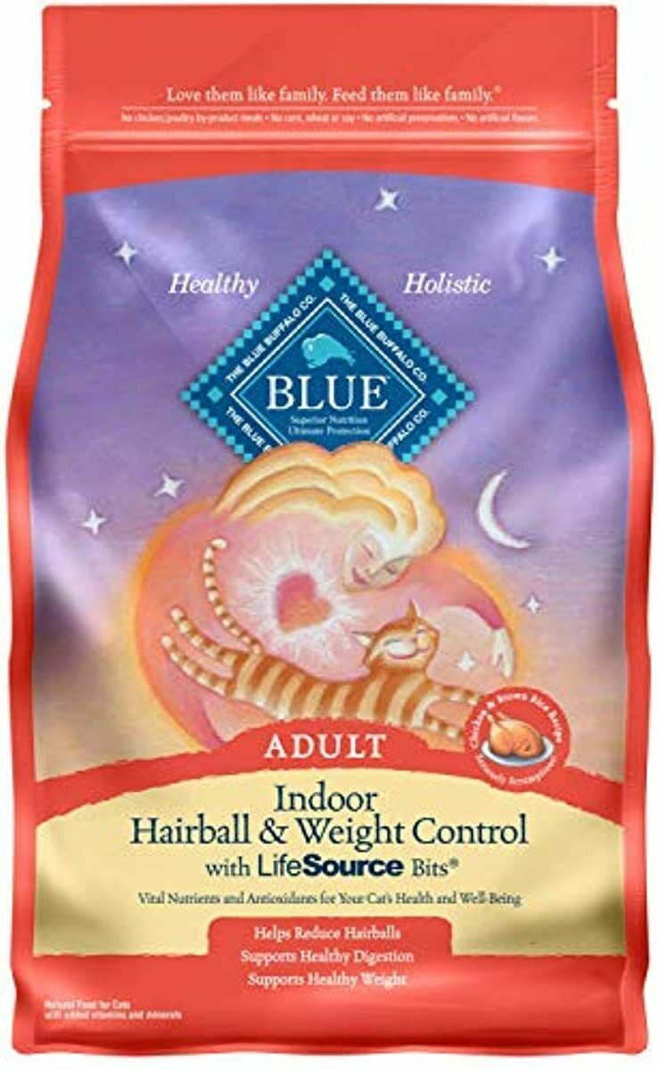 Blue Buffalo Indoor Hairball Control & Weight Control Natural Adult Dry Cat Food