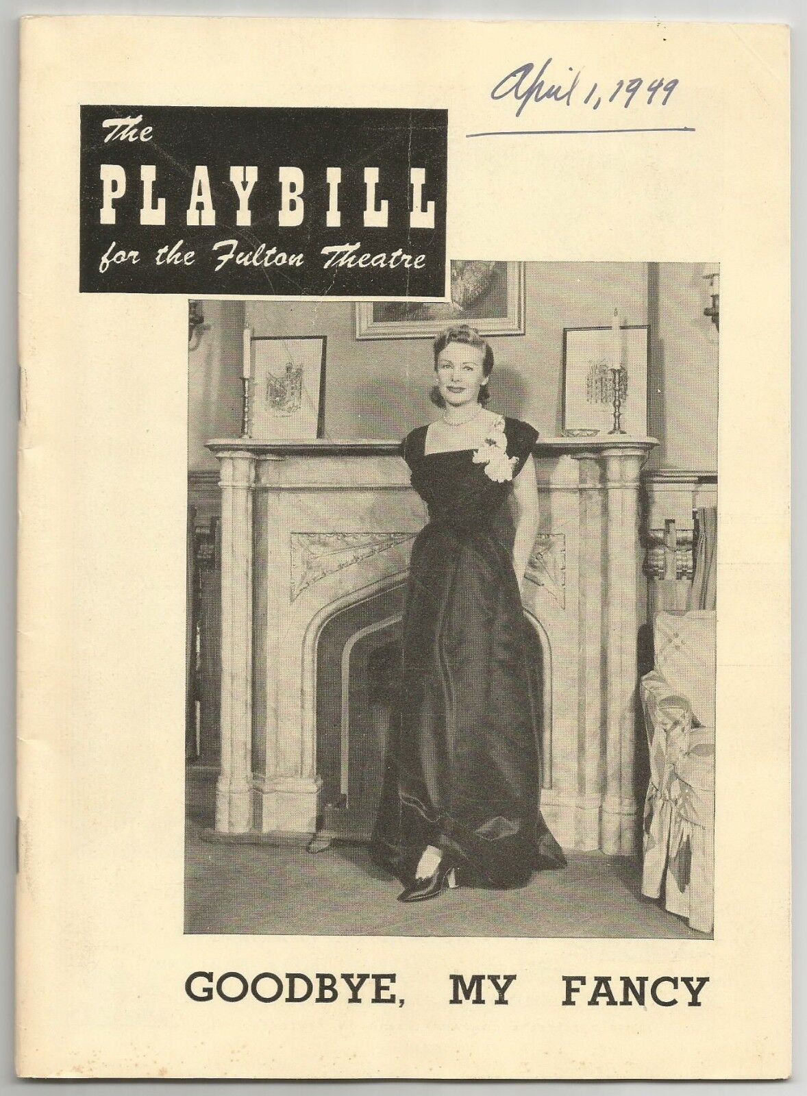 1949 Playbill Goodbye, My Fancy Fay Kanin Shirley Booth Conrad Nagel S Wanamaker