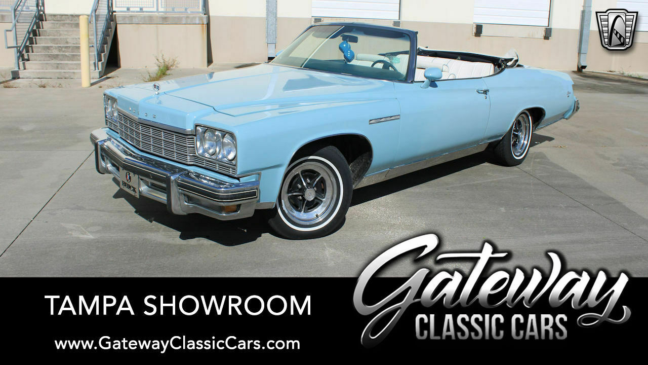 1975 Buick Lesabre Custom Convertible Blue 1975 Buick Lesabre   455 Cid V8  3 Speed Automatic Available Now!