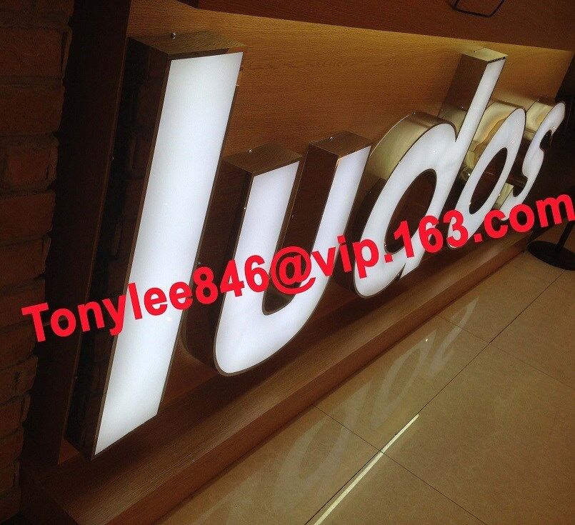 Arylic Sign,vintage Channel Letter With Frontlit,waterproof Led.12 Inches Tall