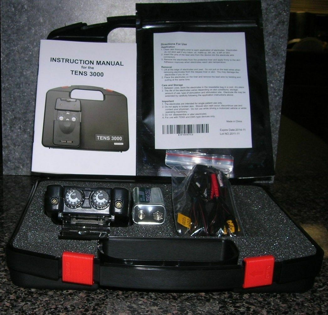 New! Tens 3000 Unit. Battery, Leadwires,& Electrodes Included