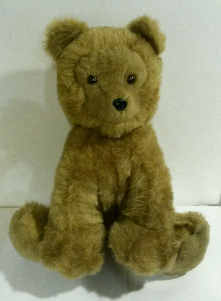 Dakin Pillow Pets Plush Sitting Up Brown Bear Large 18" Tall Vintage