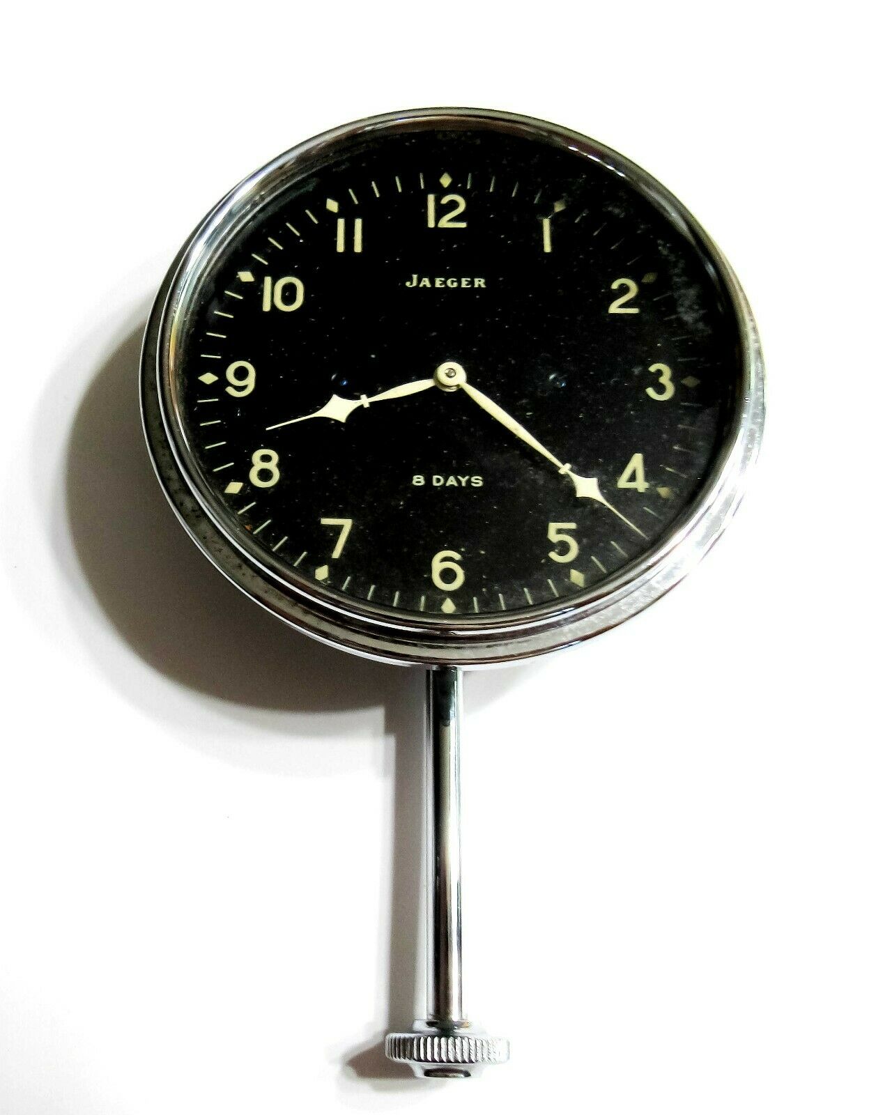 Runs - Vintage Jaeger 8 Days - Packard Car Clock (j1)