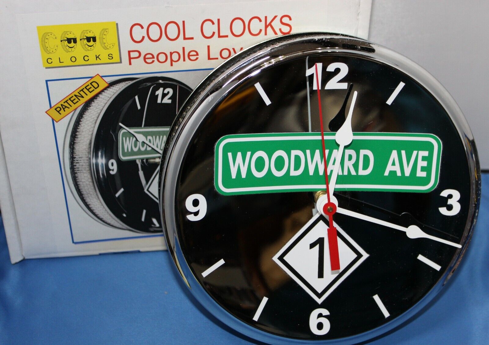 Cool Clocks Woodward Ave Dream Cruise M1 Chrome Air Filter Wall Clock New ~js-15